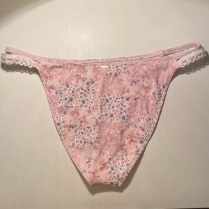 Floral Pink Bikini Bottom
